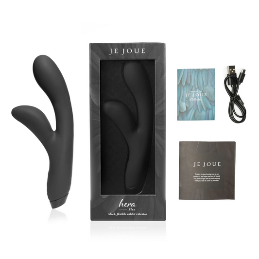 Je Joue Hera Flex Vibrador Coelho Estimulação Dupla Preto